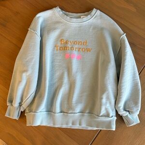 Zara Light Blue Sweatshirt